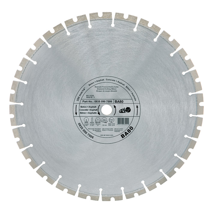 Disque diamanté, Beton / Asphalte (BA)