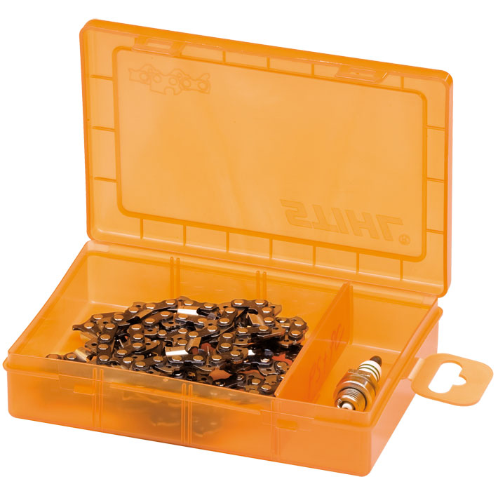 Boîte pour chaîne de trnçonneuse