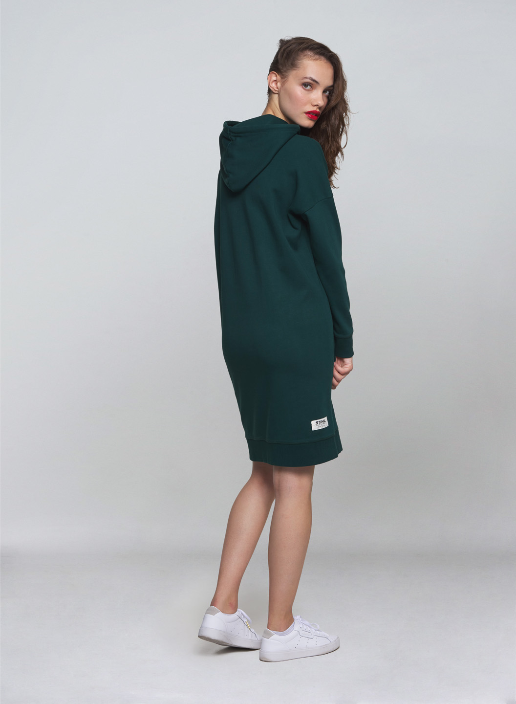 Robe sweat à capuche