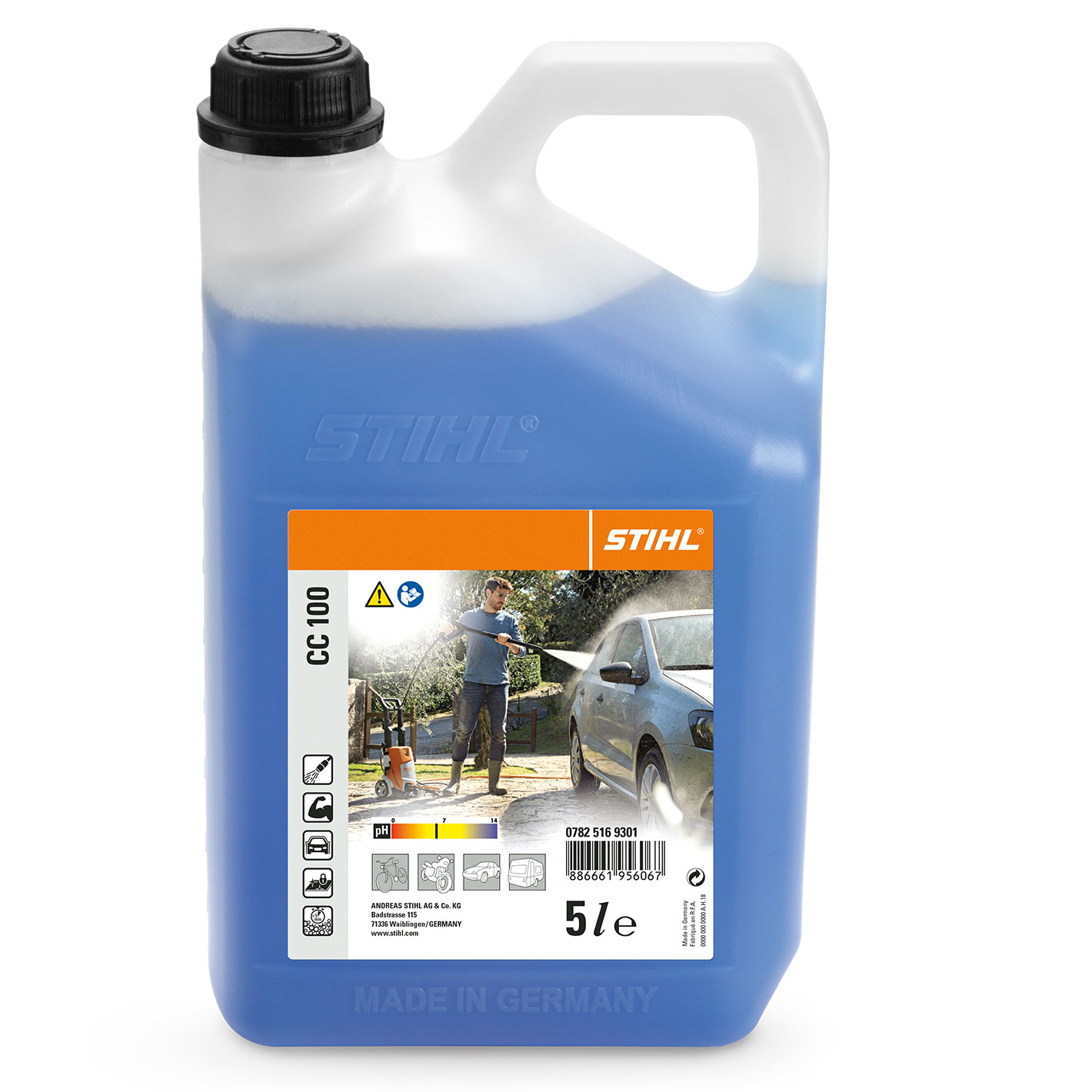 Shampoing-cire pour véhicules CC 100 - 5 l