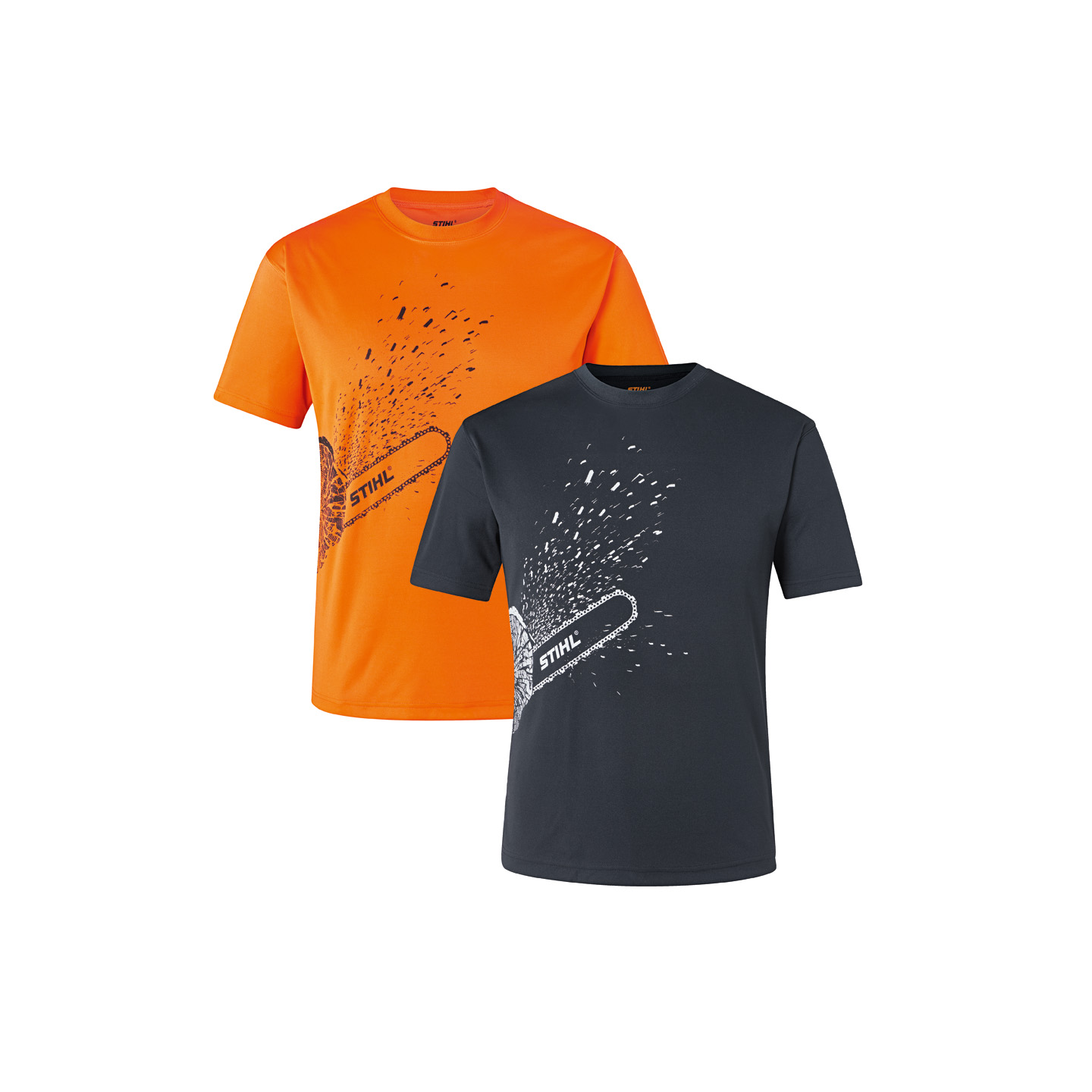 T-Shirt DYNAMIC Mag Cool, orange / schwarz