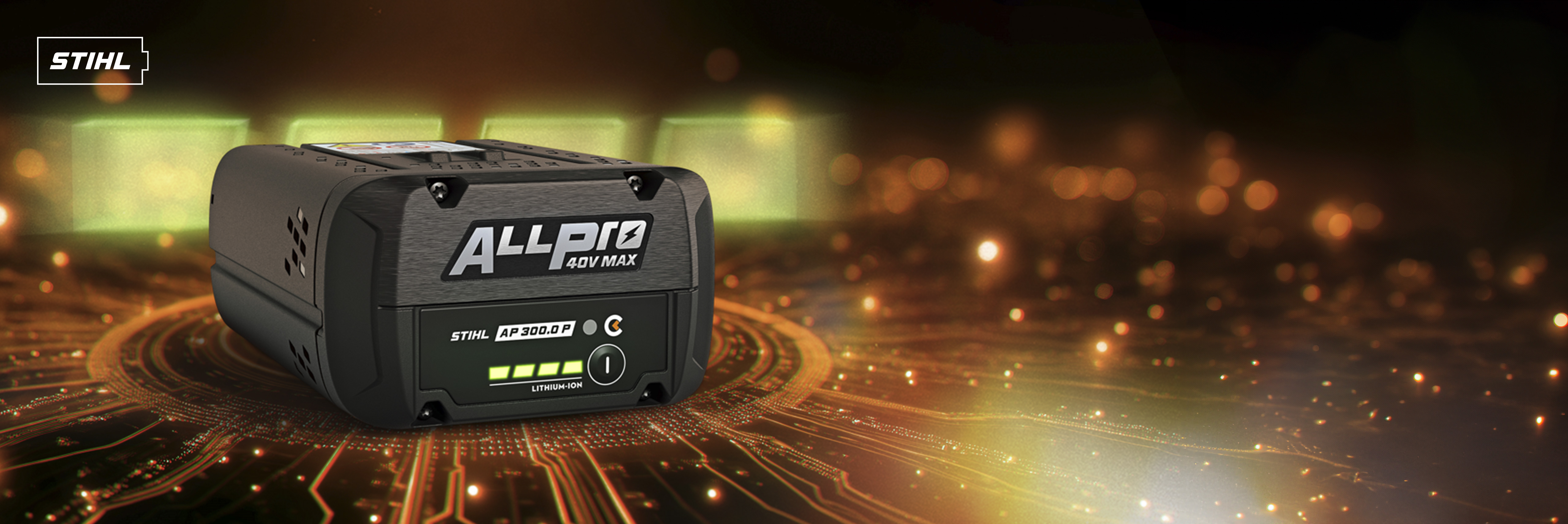 une batterie STIHL ALLPRO en charge