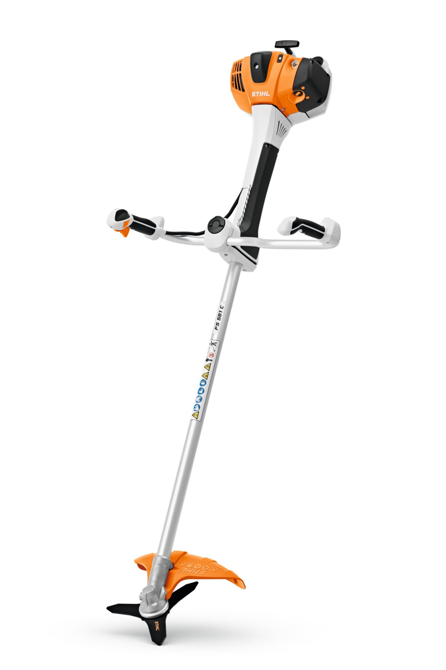 Stihl FS 561 C-EM débroussailleuse thermique pro extrême modèle phare moteur 2 temps 57,1 cc 2,8 kW M-Tronic gestion électronique réservoir 0,99 L double guidon ElastoStart friche défrichage