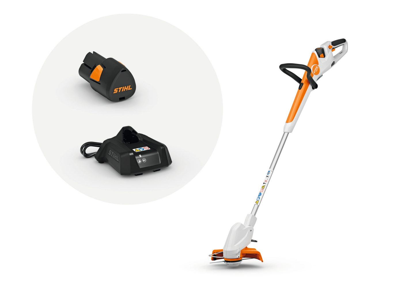 Stihl FSA 30 coupe-bordures à batterie gamme AS SYSTEM pack batterie AS 2 et chargeur AL 1 ultra-léger 2,3 kg étrier de protection 159 euros