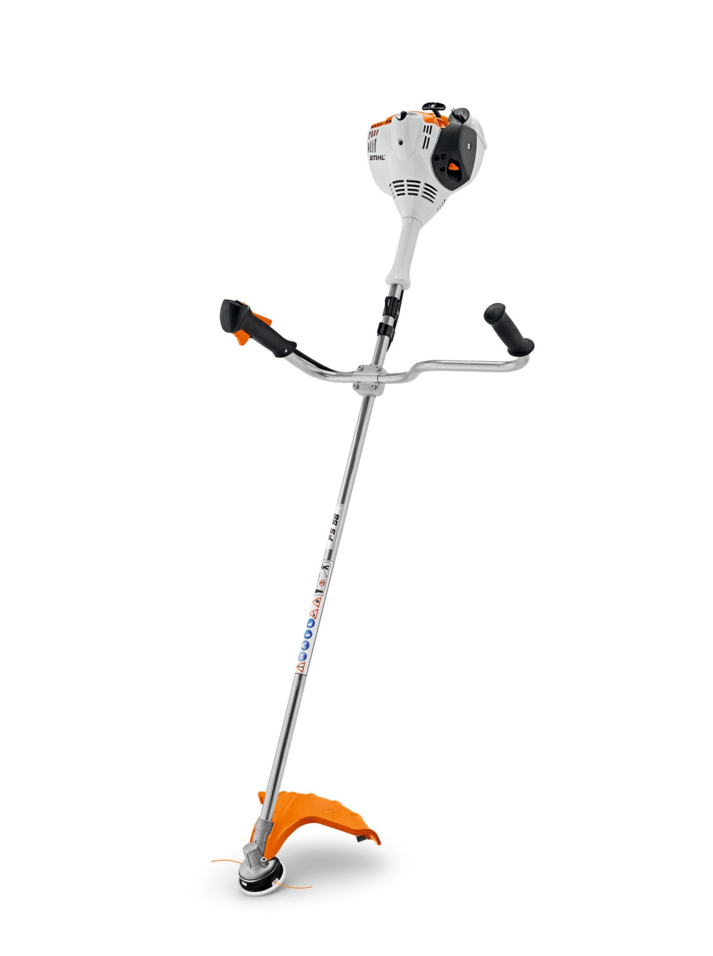 Stihl FS 56 débroussailleuse thermique 2-temps 27,2 cm3 guidon ergonomique tête faucheuse AutoCut C 26-2 harnais double pelouses petites surfaces