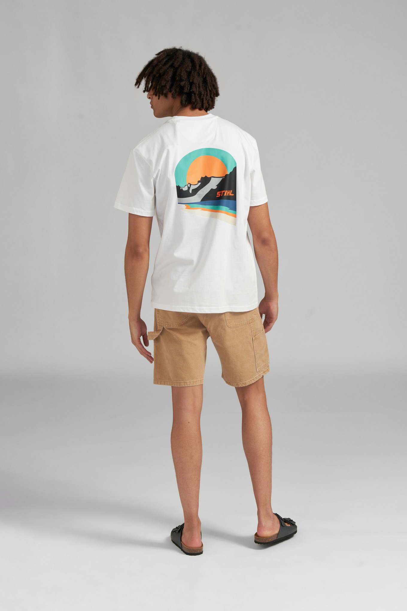 T-shirt SUNSET blanc Homme