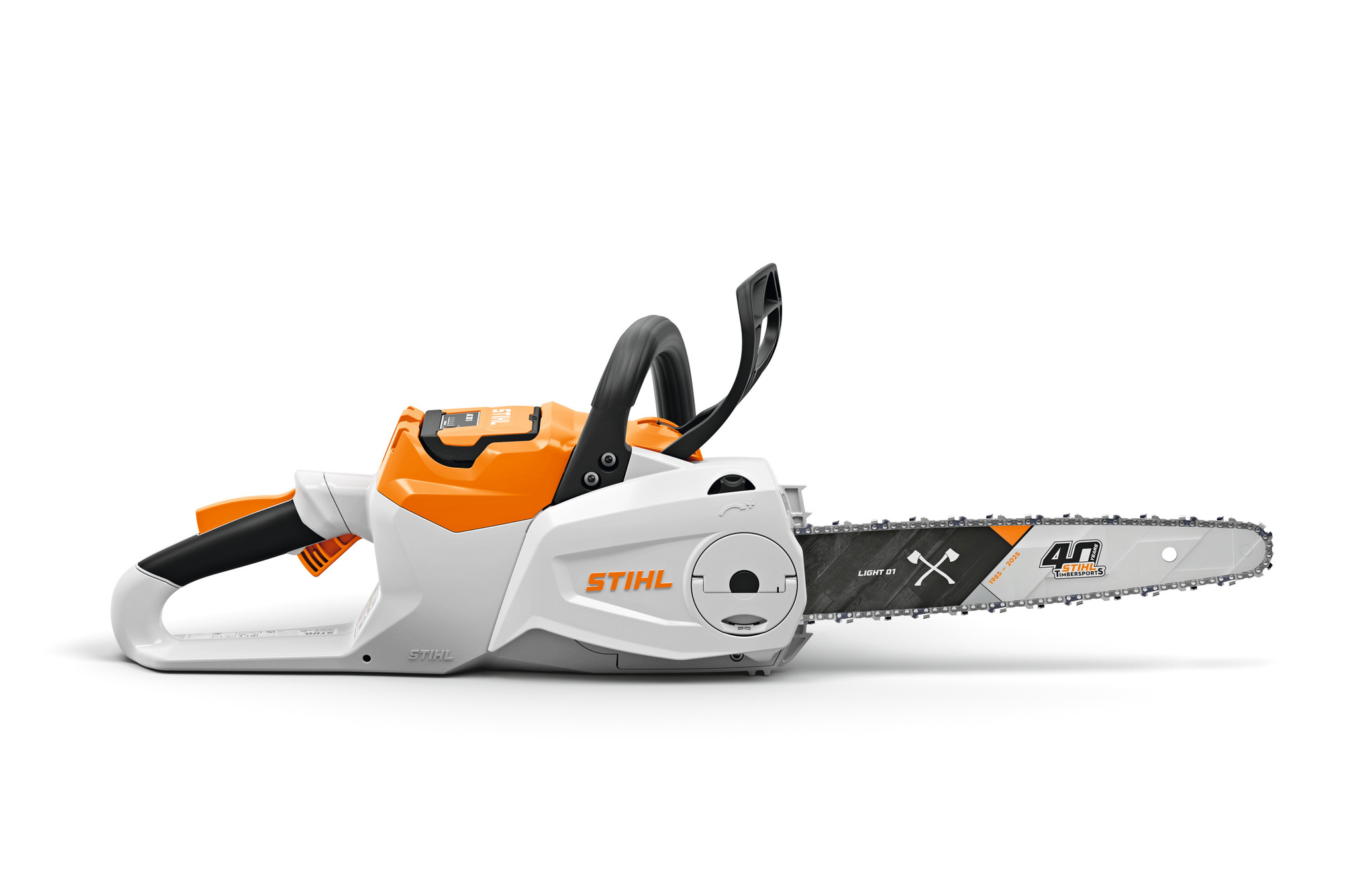 Tronçonneuse MSA 80 C-B 40 ans TIMBERSPORTS® – Pack batterie et chargeur