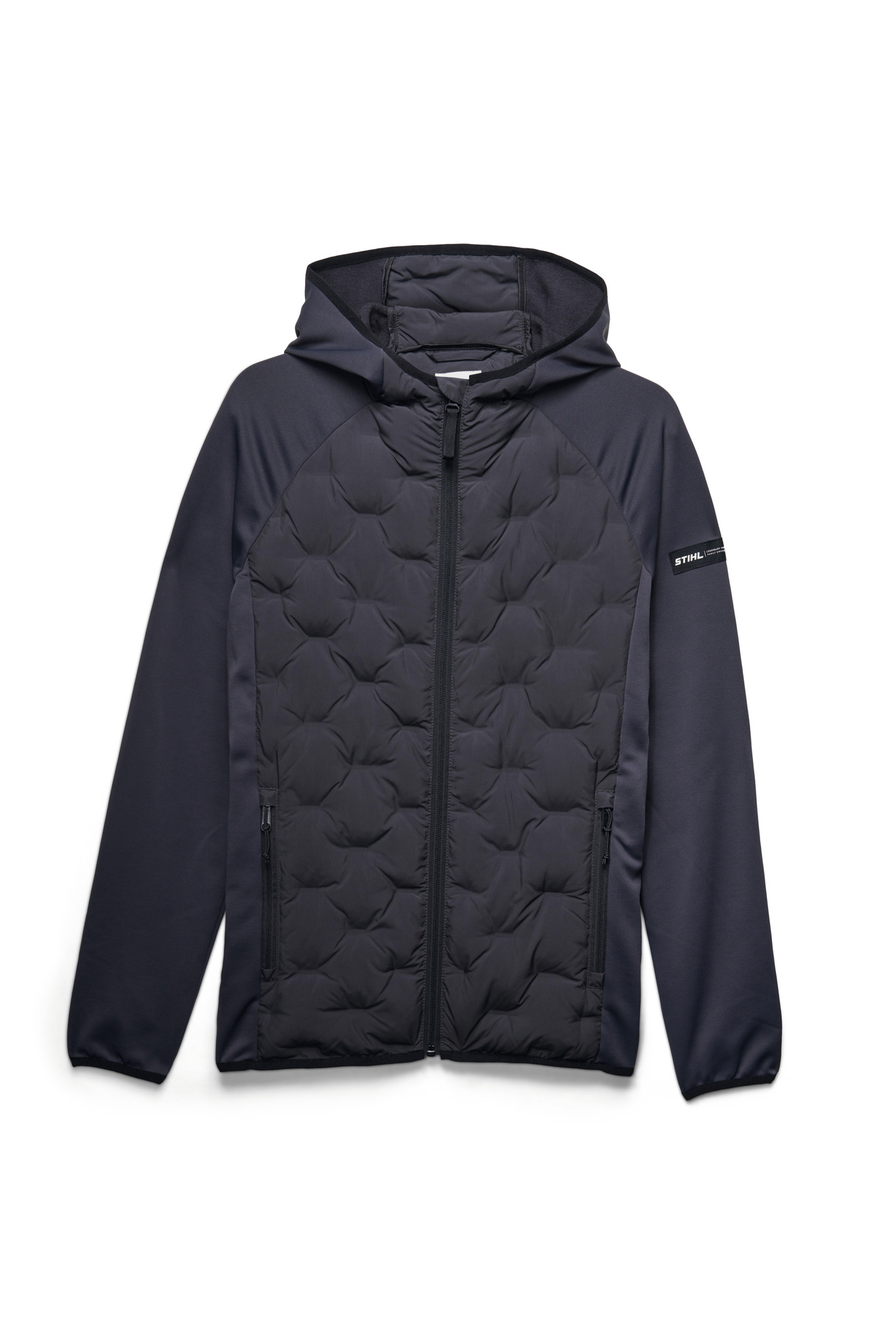 Veste HYBRID HOOD grise homme