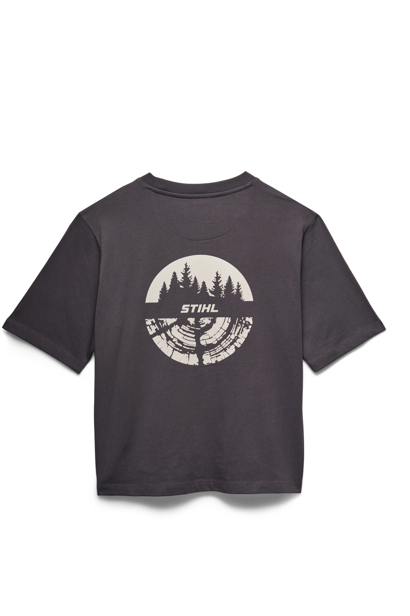 T-shirt TREE CIRCLE gris Femme