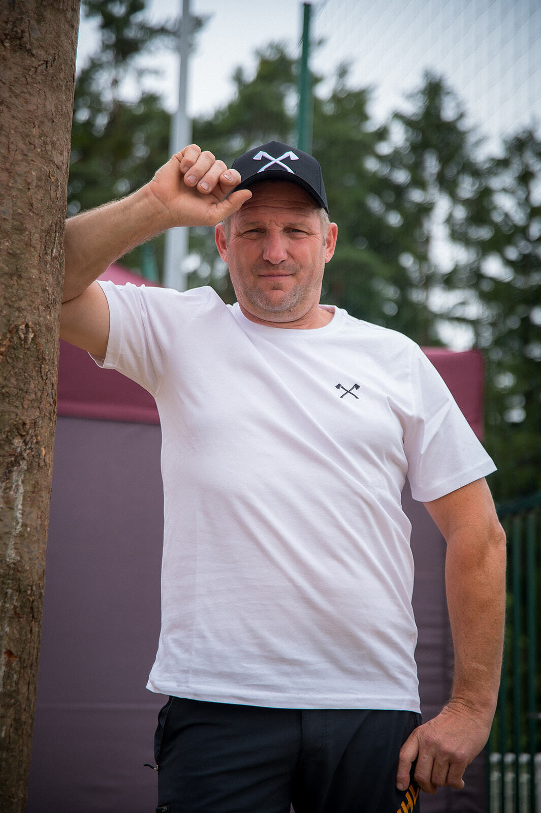 T-shirt TIMBERSPORTS® AXE blanc