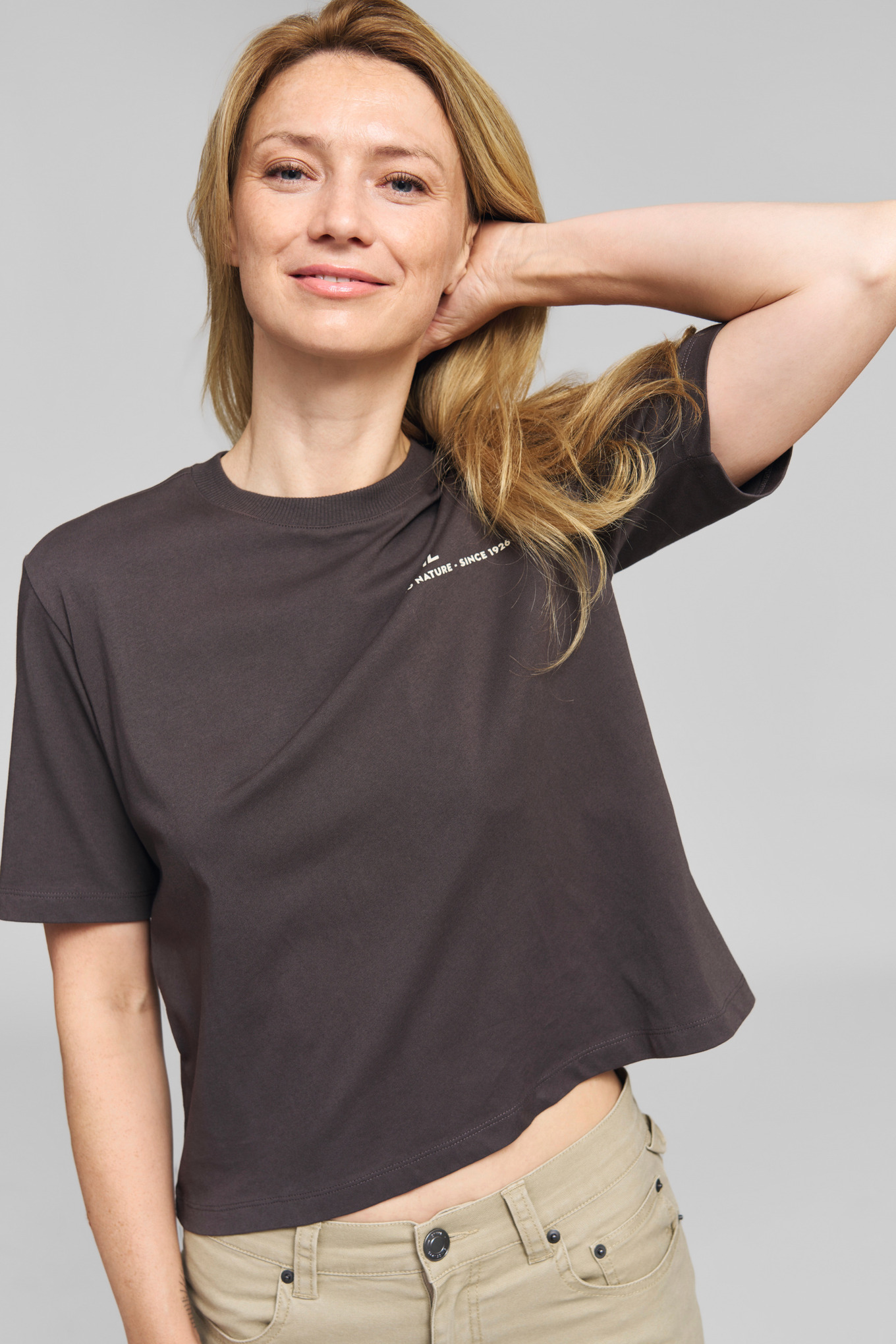 T-shirt TREE CIRCLE gris Femme