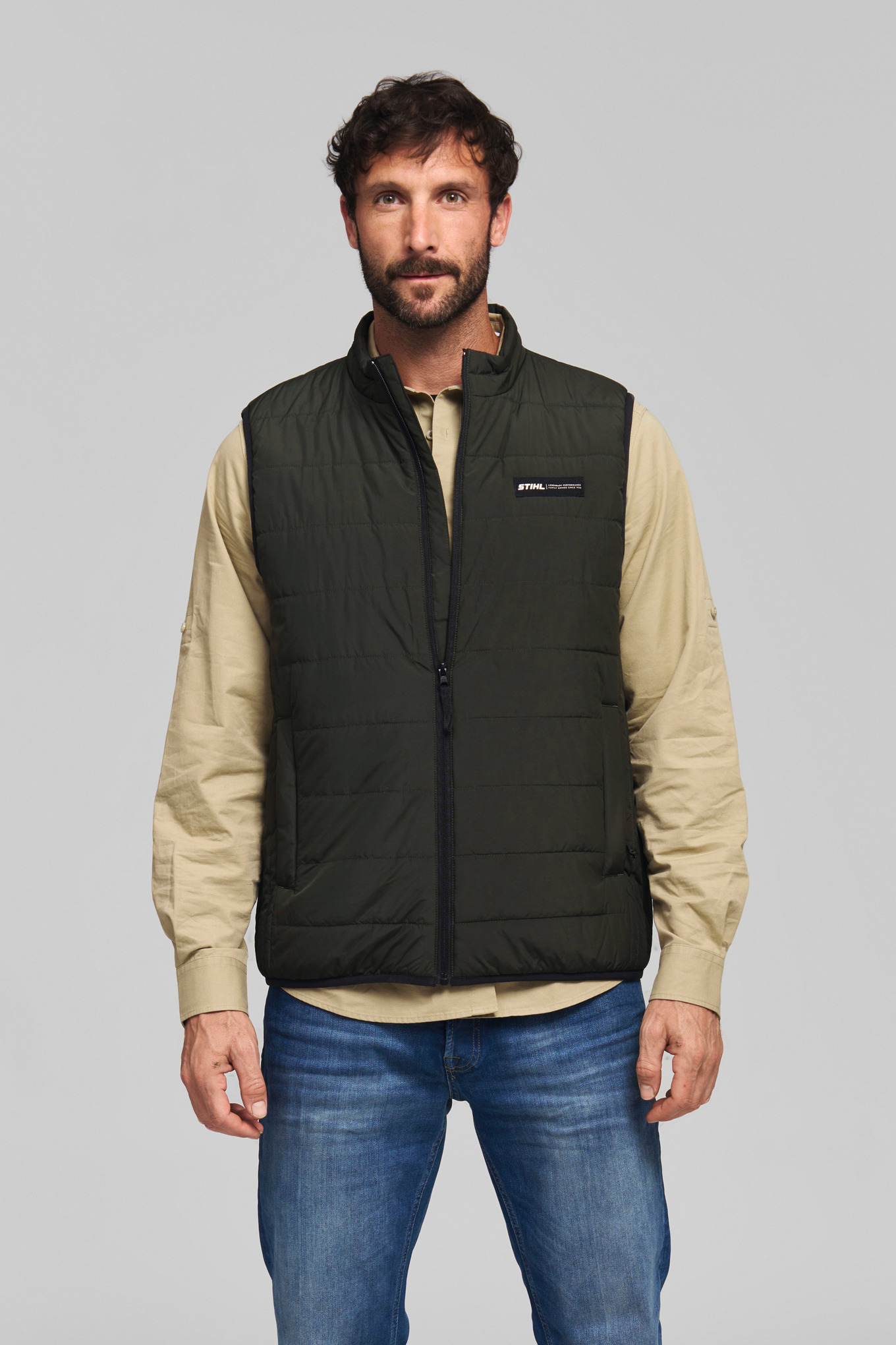 Veste sans manches CASUAL verte