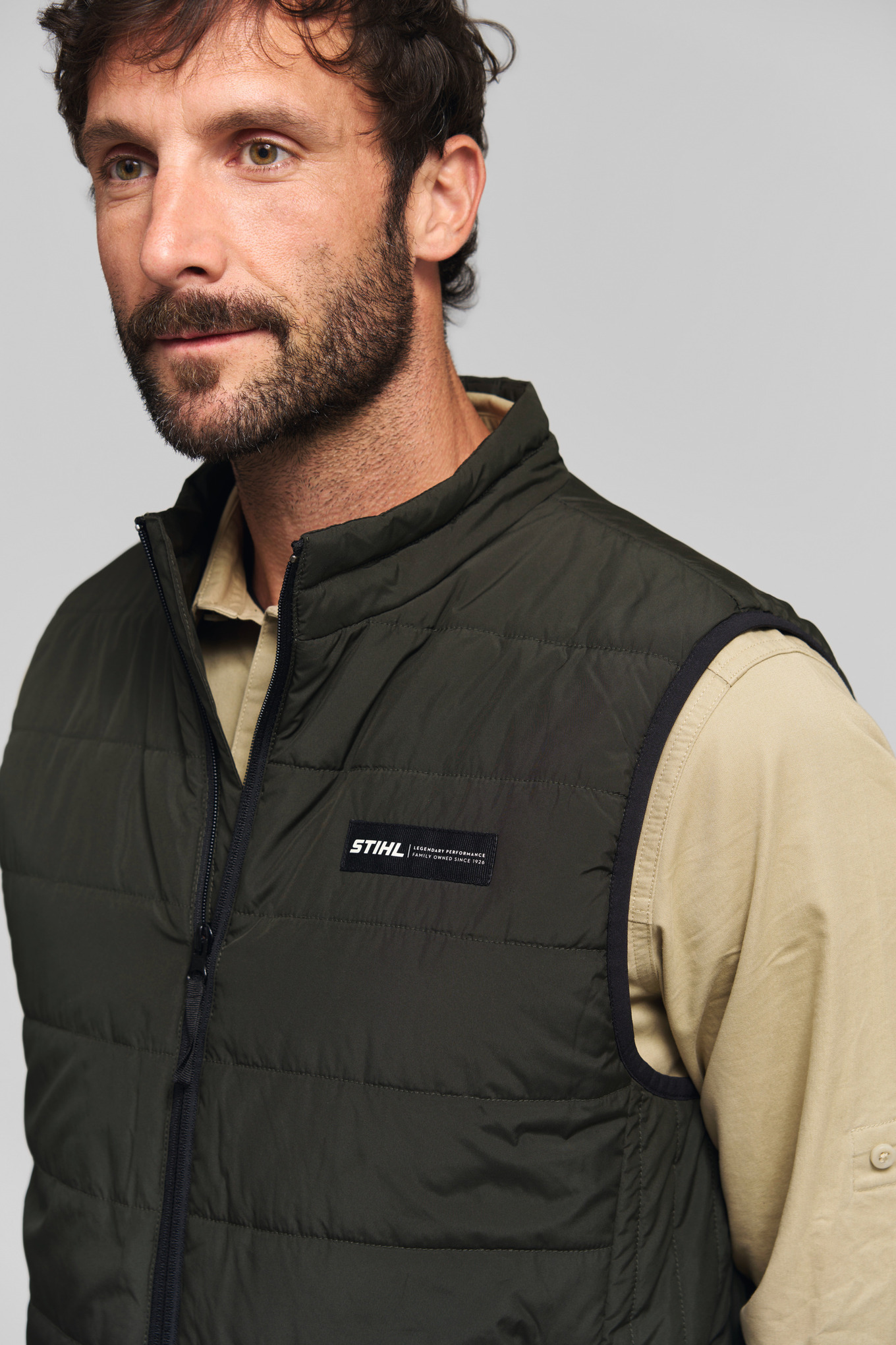 Veste sans manches CASUAL verte