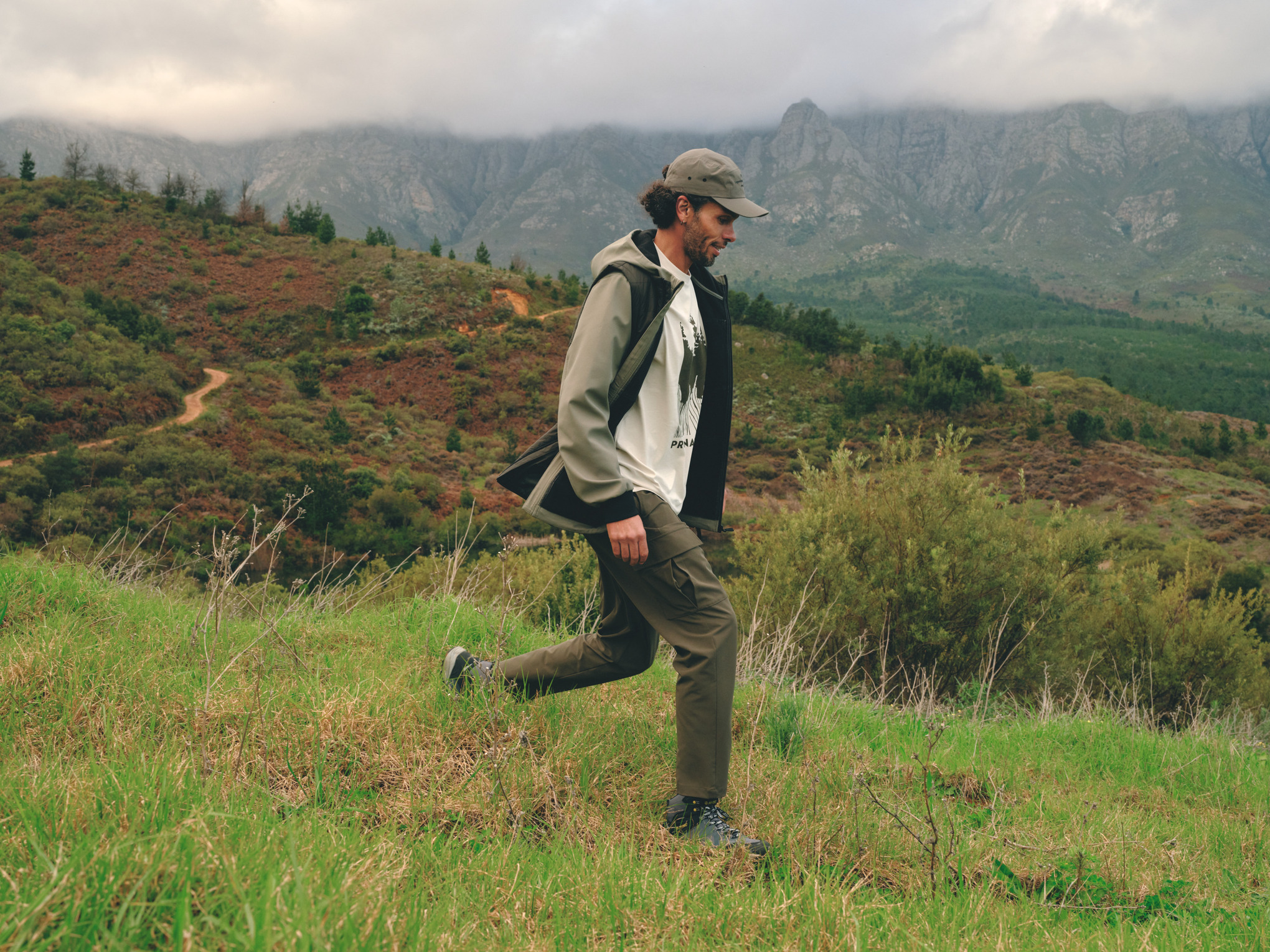 Veste softshell CASUAL verte