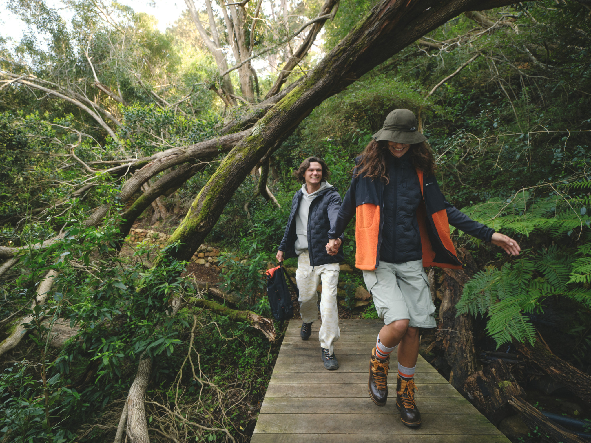 Veste HYBRID HOOD grise femme