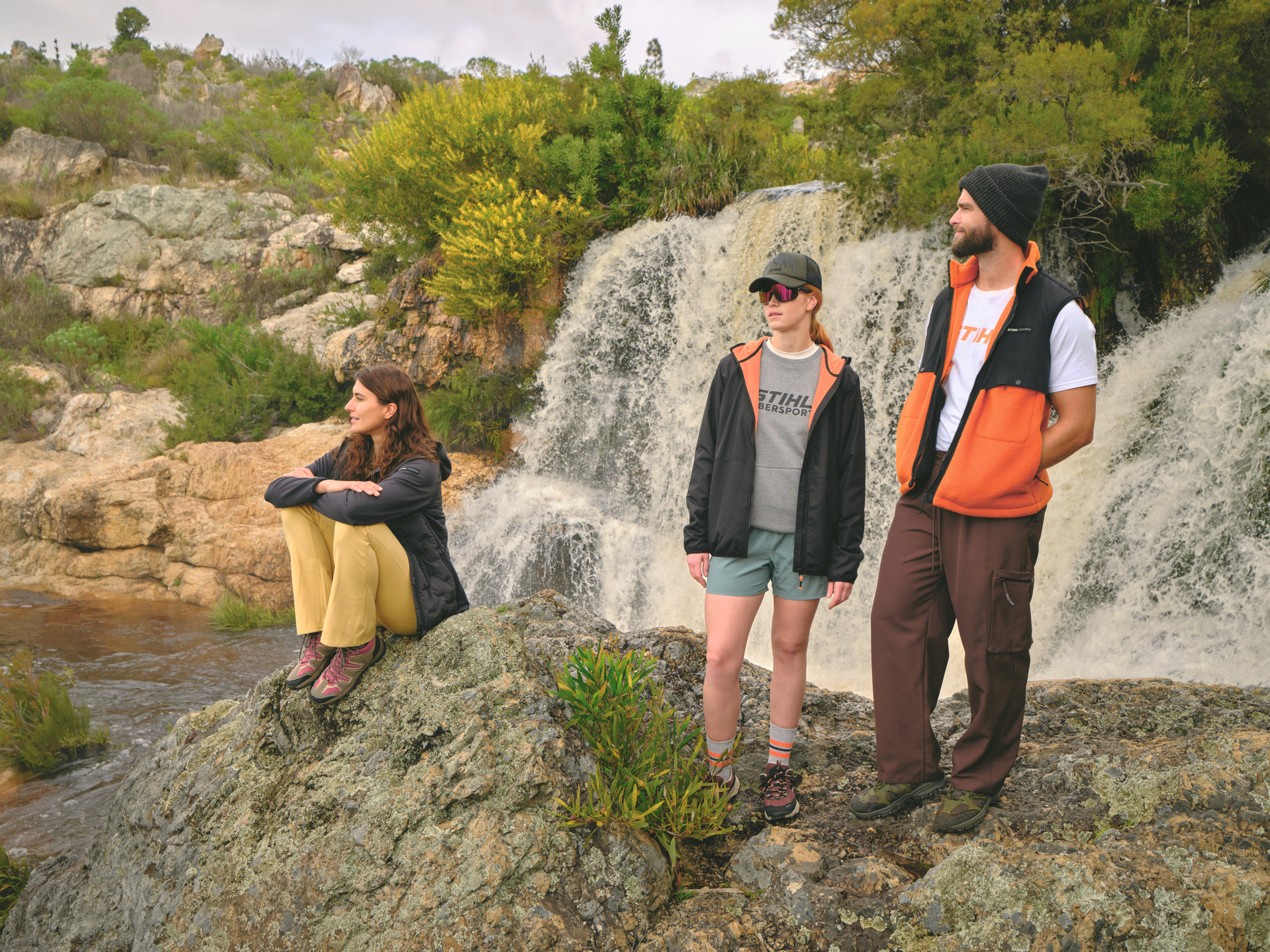 Veste HYBRID HOOD grise femme