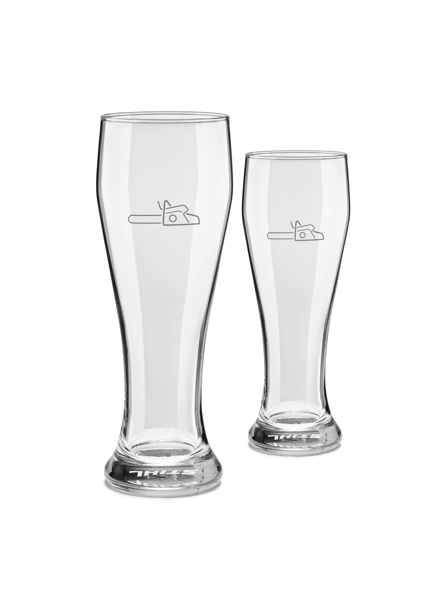 Ensemble de 2 verres à bière blanche