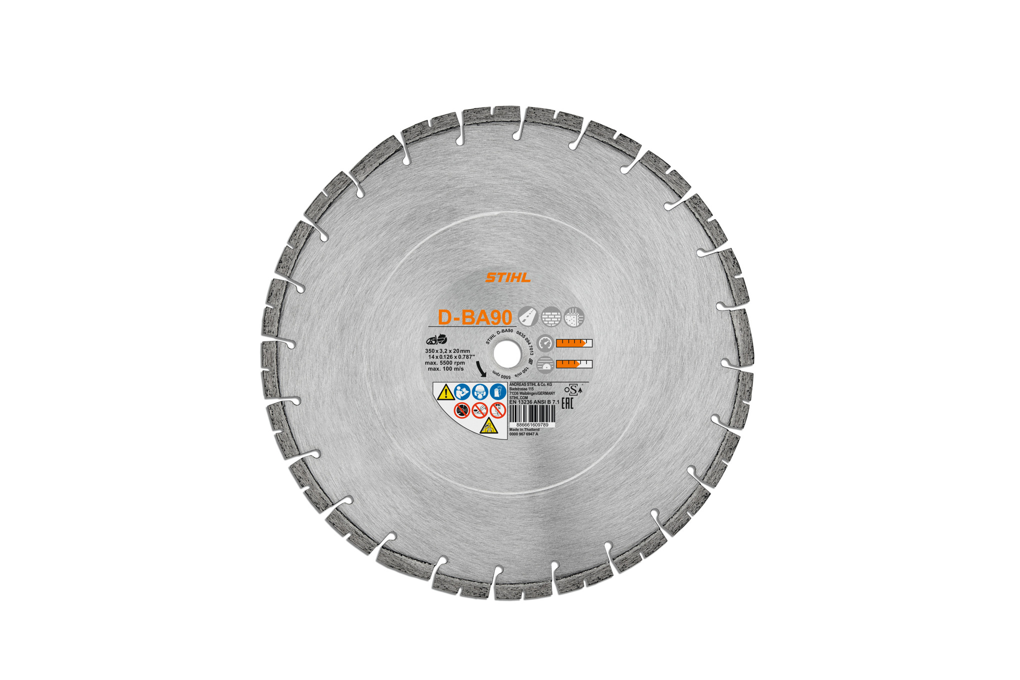 Disque à découper diamenté D-BA90 Ø 300mm