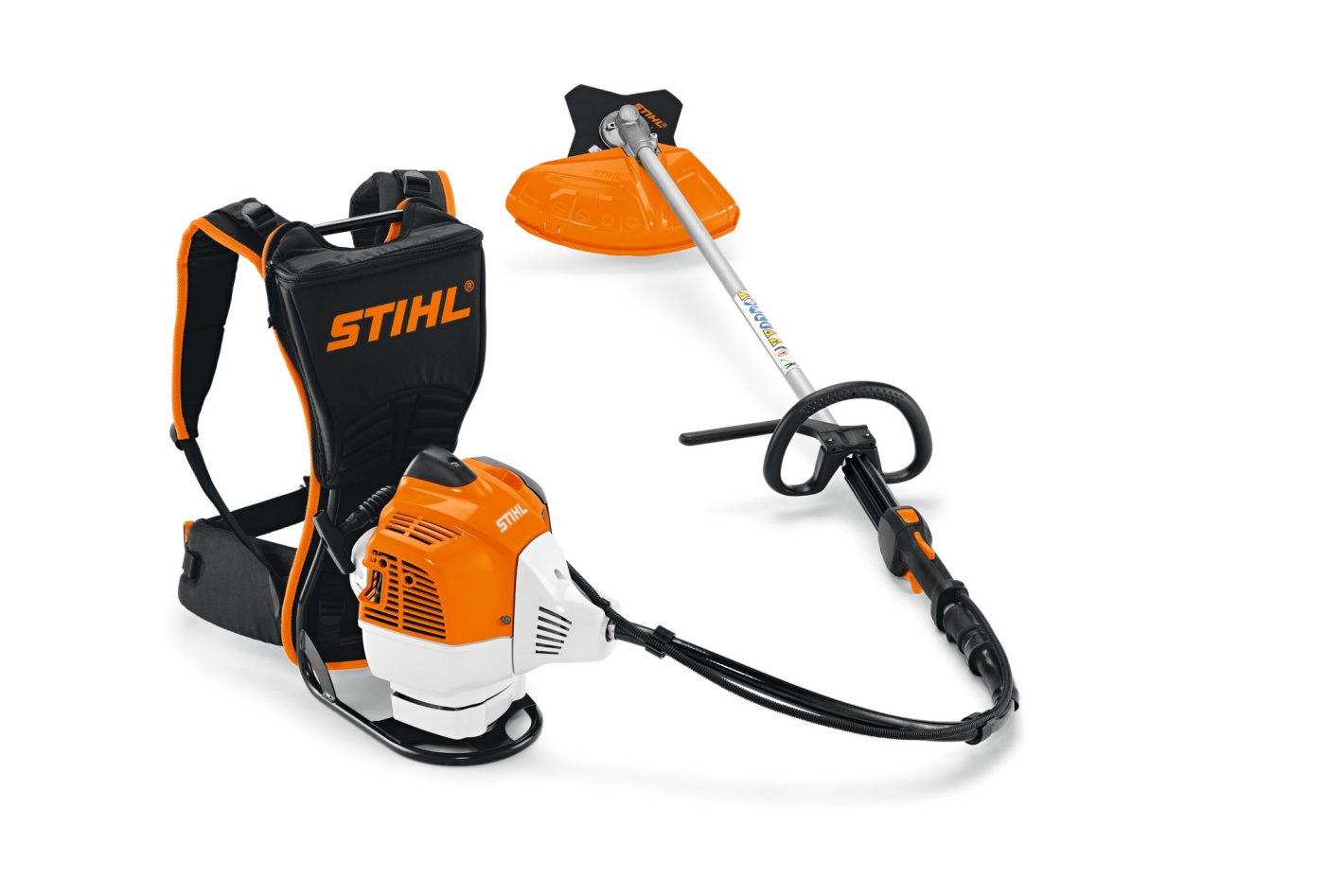 Stihl FR 410 C-E débroussailleuse à dos thermique professionnelle moteur 2-temps 41,6 cm3 2 kW système de portage sac à dos pentes talus dépressage forestier