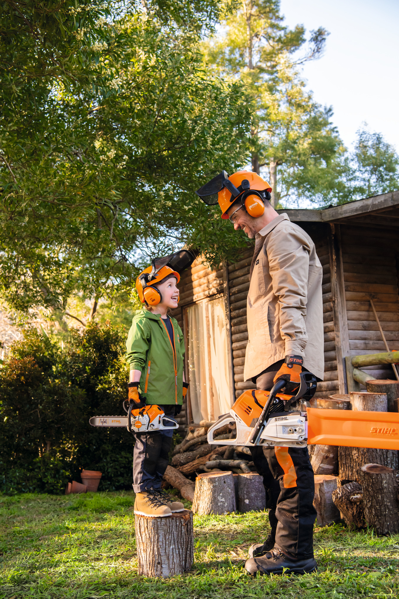 Porte cles casque stihl