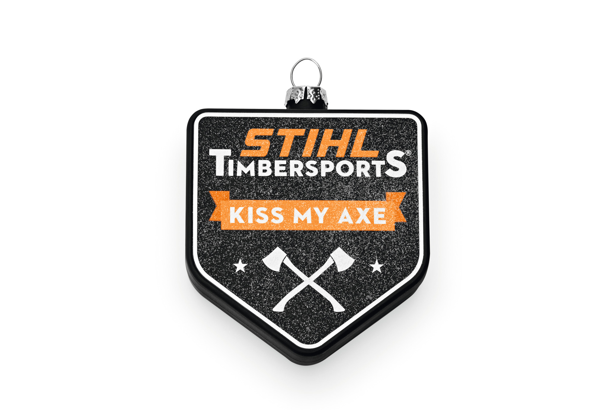 Boule de Noël "KISS MY AXE"