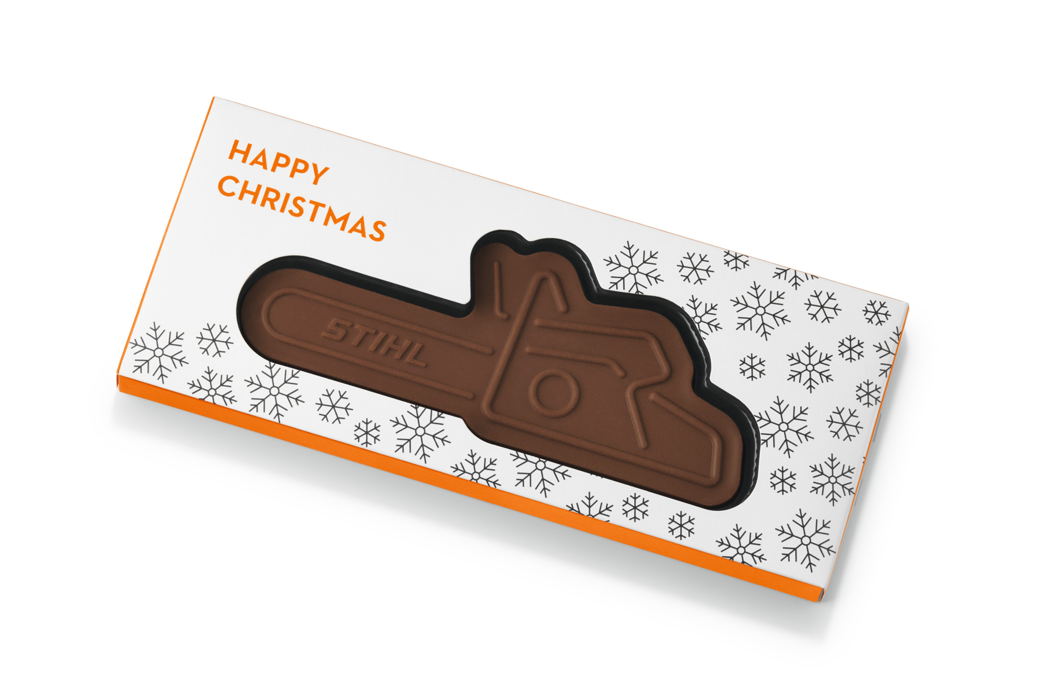 Chocolat de Noël "TRONÇONNEUSE