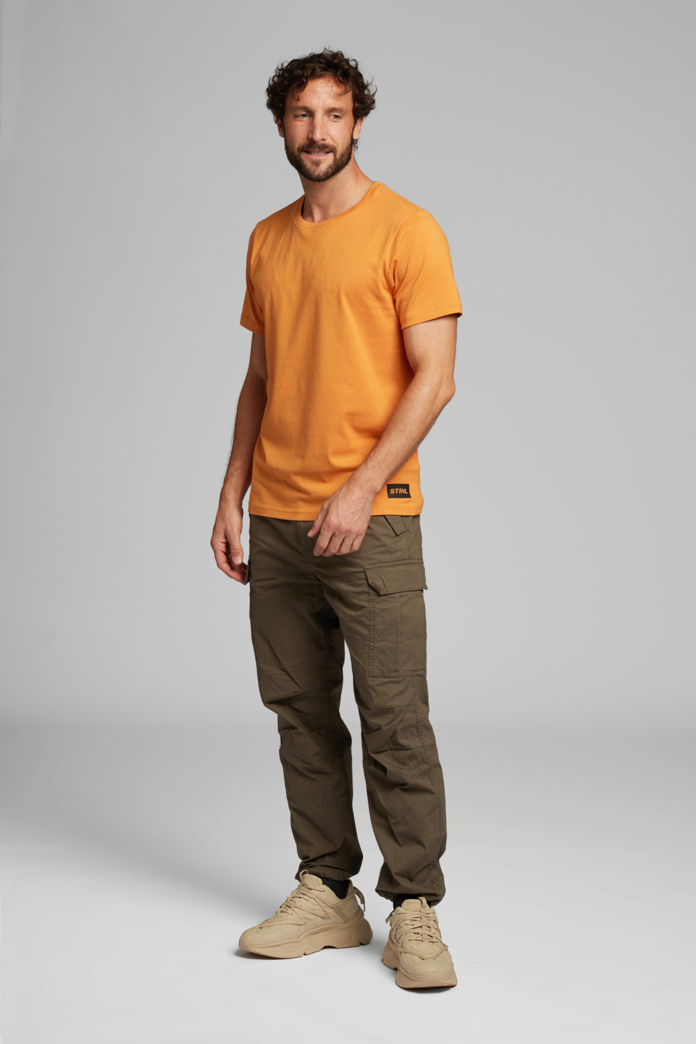 T-shirt "SUSTAINABLE LOGO" orange Homme