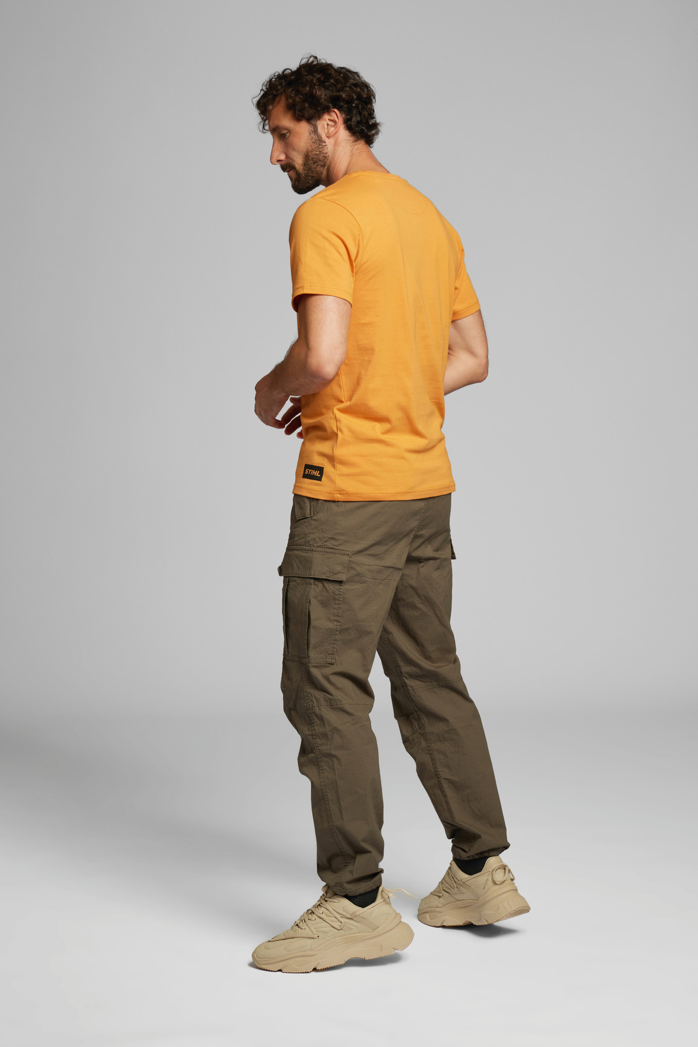 T-shirt "SUSTAINABLE LOGO" orange Homme