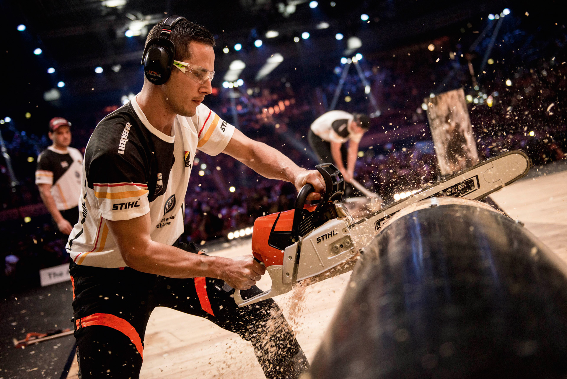 Concours de bûcherons au Championnat du monde STIHL TIMBERSPORTS® à Stuttgart