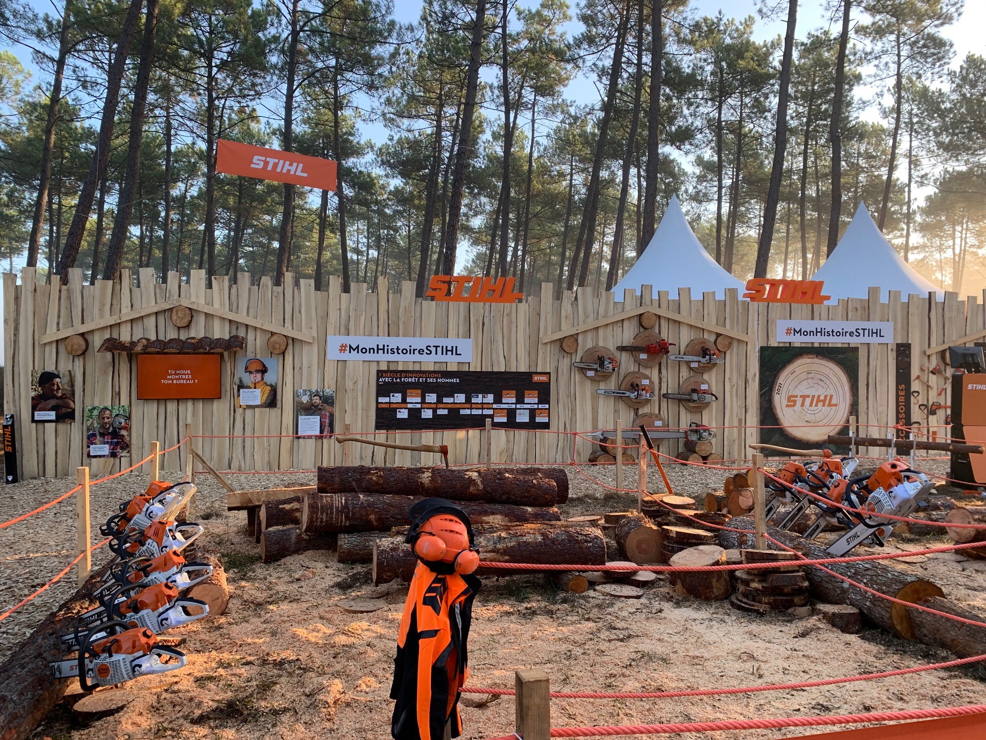 Stand STIHL sur un salon professionnel